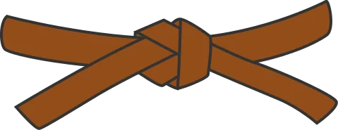 Karate Brown Belt.svg Karate Brown Belt.svg